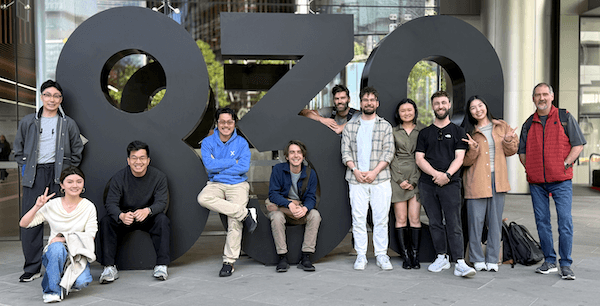 Robert Sloan at ANZ Bank with team members